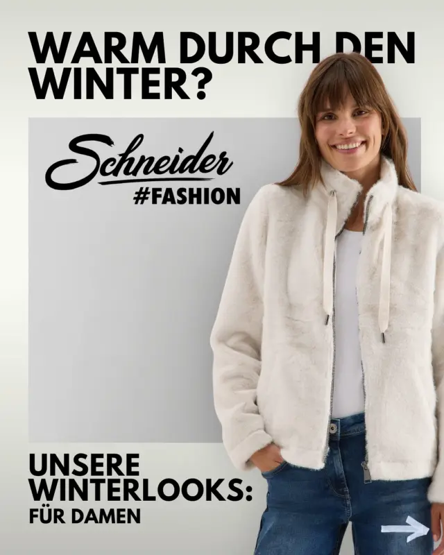 Warm durch den Winter? ❄️🧥
Unsere neuen Winterjacken und Mäntel sind da!Egal ob casual von @meincecil, stylish von @catwalk_junkie, modern von @piecesofficial , sportlich von Khujo oder klassisch von @soliver.
Bei uns findest du den perfekten Begleiter für kalte Tage.Entdecke jetzt unsere große Auswahl an Markenmode in deinen Modehaus Schneider Filialen – in Dillingen, Wertingen & Meitingen – und bleib diesen Winter nicht nur warm, sondern auch stylisch! 🤍Bist du schon Bereit für den Winter - Stimme ab 👇🏼#ModehausSchneider #Wintermode #Damenjacken #Winterjacke #MantelLiebe #Cecil #Khujo #Pieces #CatwalkJunkie #SOliver #Damenmode #HerbstWinterKollektion #WarmDurchDenWinter #ModeFürJede #SchneiderFashionStore #Wertingen #DillingenDonau #Meitingen #Donauwörth #Lauingen #Höchstädt #Gersthofen #Augsburg #Gablingen #Biberbach #Zusmarshausen #Buttenwiesen