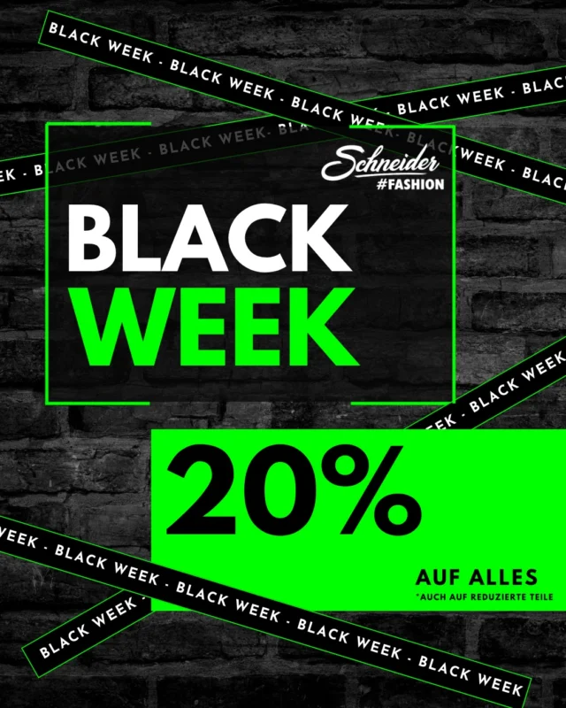 Jetzt ist es wieder so weit – die Black Week startet auch bei uns!🤩Bis zum 29. November sparst du 20% auf deinen Einkauf. 💚
Perfekt, um dir jetzt etwas Schönes zu gönnen oder früh mit den Weihnachtsgeschenken zu starten.🛍️Komm vorbei – wir freuen uns auf dich!🖤#blackweek #blackfriday #dillingen #wertingen #meitingen #lauingen #höchstädt #gundelfingen #donauwörth #augsburg #modehausschneider #fashioninspo #20prozent #schneiderfashionstore